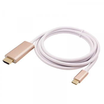 Kabel s redukcí USB-C s výstupem na HDMI 4K pro Apple MacBook 1,8 m zlatá