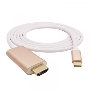 Kabel s redukcí USB-C s výstupem na HDMI 4K pro Apple MacBook 1,8 m zlatá