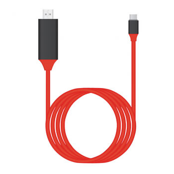 Kabel s redukcí USB-C s výstupem na HDMI 4K pro Apple MacBook 2 m červená