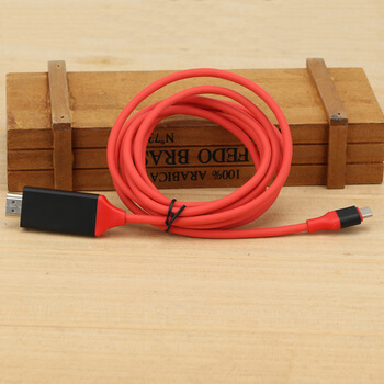 Kabel s redukcí USB-C s výstupem na HDMI 4K pro Apple MacBook 2 m červená