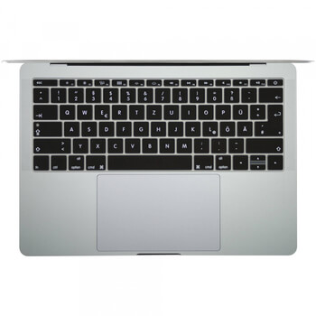 Silikonový ochranný obal na klávesnici EU verze pro Apple MacBook Pro 13" Retina - černý