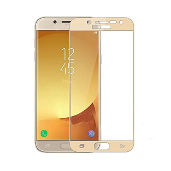 3D ochranné tvrzené sklo s rámečkem pro Samsung Galaxy J3 2017 J330F - zlaté