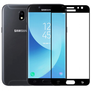 3x 3D tvrzené sklo s rámečkem pro Samsung Galaxy J7 2017 J730F - černé - 2+1 zdarma