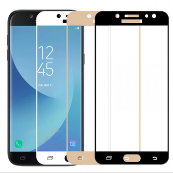 3D ochranné tvrzené sklo s rámečkem pro Samsung Galaxy J7 2017 J730F - zlaté