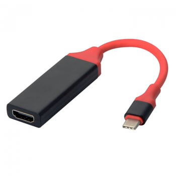 Kabel s redukcí USB-C se vstupem pro HDMI 4K pro Apple MacBook červená
