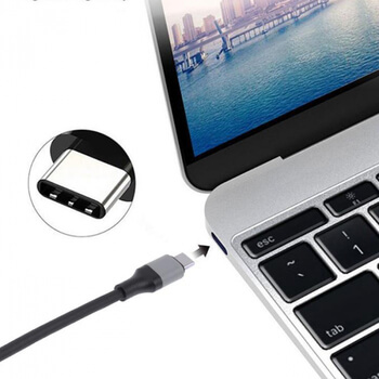 Kabel s redukcí USB-C se vstupem pro HDMI 4K pro Apple MacBook šedá