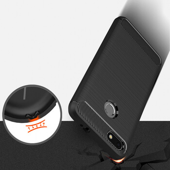 Ochranný silikonový obal karbon pro Huawei P9 Lite Mini - červený