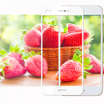 3x 3D tvrzené sklo s rámečkem pro Huawei P9 Lite Mini - bílé - 2+1 zdarma
