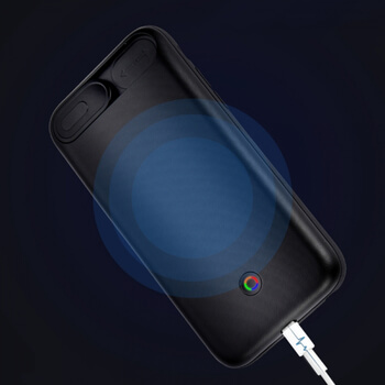 3v1 Pouzdro s externí baterií smart battery case power bank s indikátorem nabití 3000 mAh pro Apple iPhone 7 - černé
