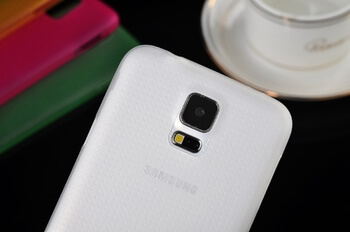 Ultratenký plastový kryt pro Samsung Galaxy S5 Mini - oranžový