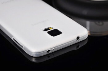 Ultratenký plastový kryt pro Samsung Galaxy S5 Mini - oranžový