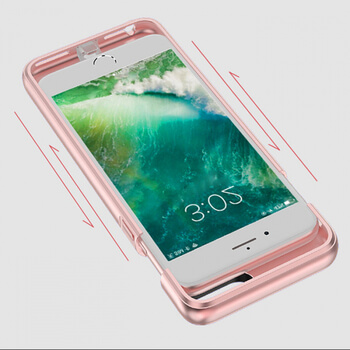 3v1 Plastové pouzdro s externí baterií smart battery case power bank 3000 mAh pro Apple iPhone 7 - zlaté