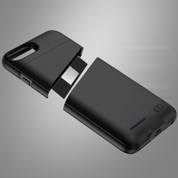 3v1 Plastové pouzdro s externí baterií smart battery case power bank 3000 mAh pro Apple iPhone 8 - černé
