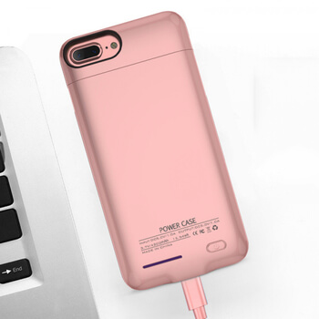 3v1 Plastové pouzdro s externí baterií smart battery case power bank 3000 mAh pro Apple iPhone 8 - zlaté