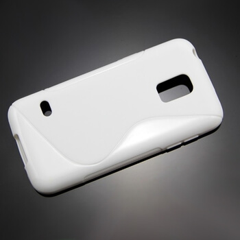 Silikonový mléčný ochranný obal pro Samsung Galaxy S5 Mini - bílý