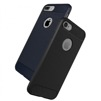 Ochranný silikonový obal karbon pro Apple iPhone 5/5S/SE - černý