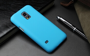 Plastový obal pro Samsung Galaxy S5 Mini - modrý