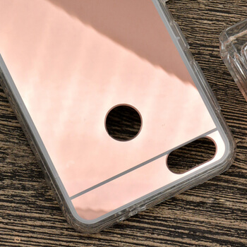 Silikonový zrcadlový ochranný obal pro Huawei P9 Lite Mini - zlatý