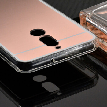 Silikonový zrcadlový ochranný obal pro Huawei Mate 10 Lite - zlatý