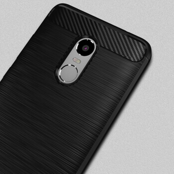 Ochranný silikonový obal karbon pro Xiaomi Redmi 5 Plus Global - černý