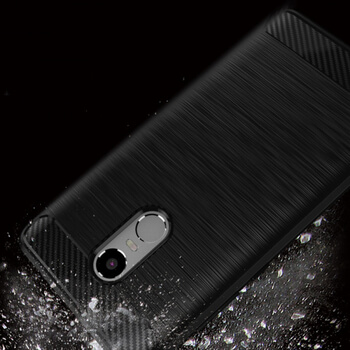 Ochranný silikonový obal karbon pro Xiaomi Redmi 5 Plus Global - černý