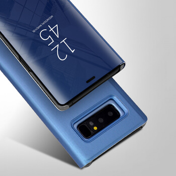 Zrcadlový plastový flip obal pro Samsung Galaxy S9 G960F - fialový