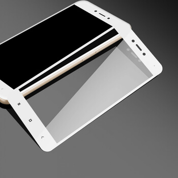 3x 3D tvrzené sklo s rámečkem pro Xiaomi Redmi 5A - bílé - 2+1 zdarma