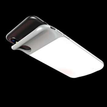 3v1 Silikonové pouzdro s externí baterií smart battery case power bank 3200 mAh pro Apple iPhone X/XS - bílé