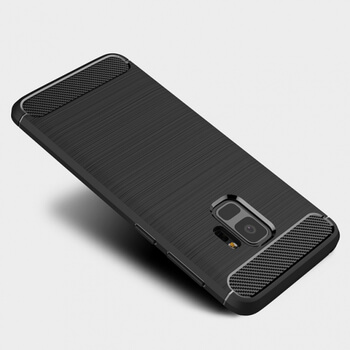 Ochranný silikonový obal karbon pro Samsung Galaxy S9 G960F - černý