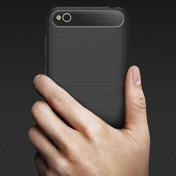 Ochranný silikonový obal karbon pro Xiaomi Redmi 5A - černý