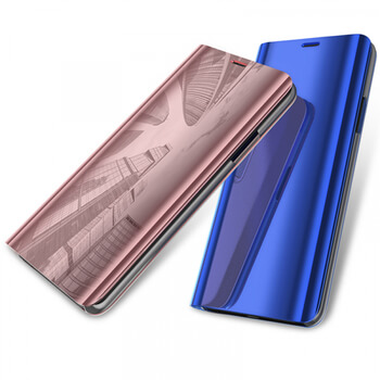 Zrcadlový plastový flip obal pro Samsung Galaxy S9 Plus G965F - stříbrný