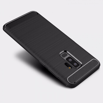 Ochranný silikonový obal karbon pro Samsung Galaxy S9 Plus G965F - černý