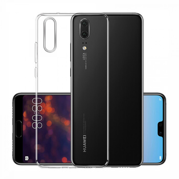 Silikonový obal pro Huawei P20 - průhledný