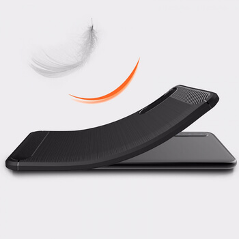 Ochranný silikonový obal karbon pro Huawei P20 Pro - černý