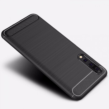 Ochranný silikonový obal karbon pro Huawei P20 Pro - černý