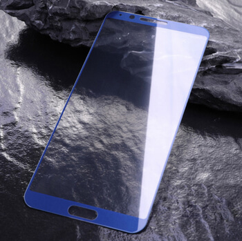 3D ochranné tvrzené sklo s rámečkem pro Honor View 10 - modré