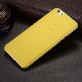 Ultratenký plastový kryt pro Apple iPhone 6/6S - žlutý