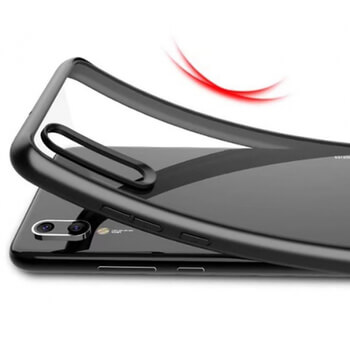 Ochranný SKLENĚNÝ kryt se silikonovým rámečkem pro Huawei P20 Lite - červený