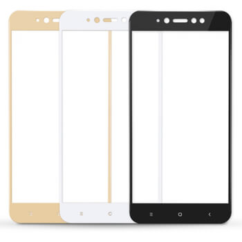 3x 3D tvrzené sklo s rámečkem pro Xiaomi Redmi Note 5A Prime - bílé - 2+1 zdarma