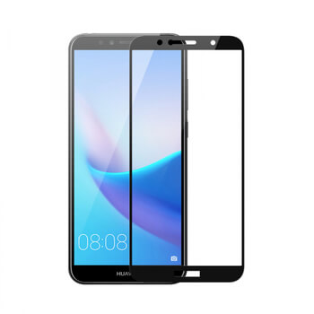 3x 3D tvrzené sklo s rámečkem pro Huawei Y6 Prime 2018 - černé - 2+1 zdarma