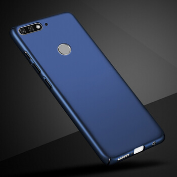 Ochranný plastový kryt pro Huawei Y7 Prime (2018) - modrý