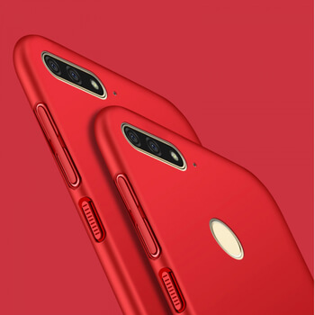 Ochranný plastový kryt pro Huawei Y7 Prime (2018) - červený