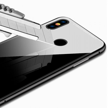 Ochranný kryt s hliníkovým magnetickým rámečkem pro Xiaomi Mi 8 - černý