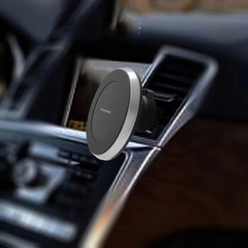 Univerzální magnetický držák s bezdrátovým nabíjením s klipem do ventilace automobilu
