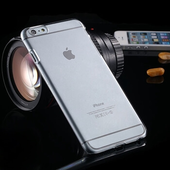 Ultratenký silikonovo plastový kryt pro Apple iPhone 6/6S - průhledný