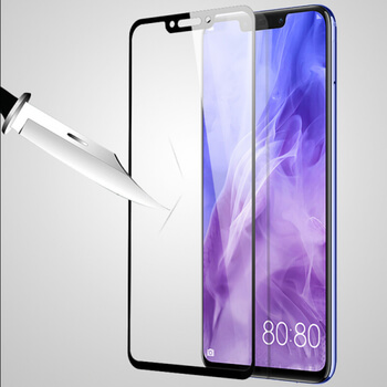 3x 3D tvrzené sklo s rámečkem pro Huawei Nova 3 - černé - 2+1 zdarma