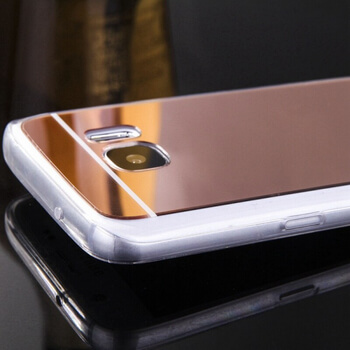 Silikonový zrcadlový ochranný obal pro Samsung Galaxy S7 G930F - růžový