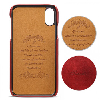 Luxusní kryt z ekokůže s kapsou na kreditku pro Apple iPhone XR - Světle hnědý