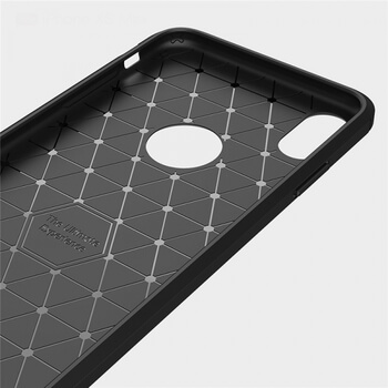 Ochranný silikonový obal karbon pro Apple iPhone XS Max - černý