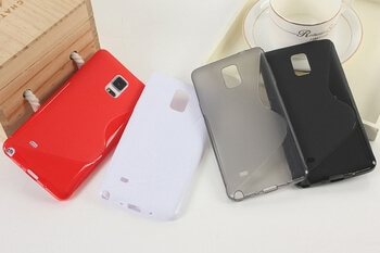 Silikonový ochranný obal S-line pro Samsung Galaxy Note 4 - bílý